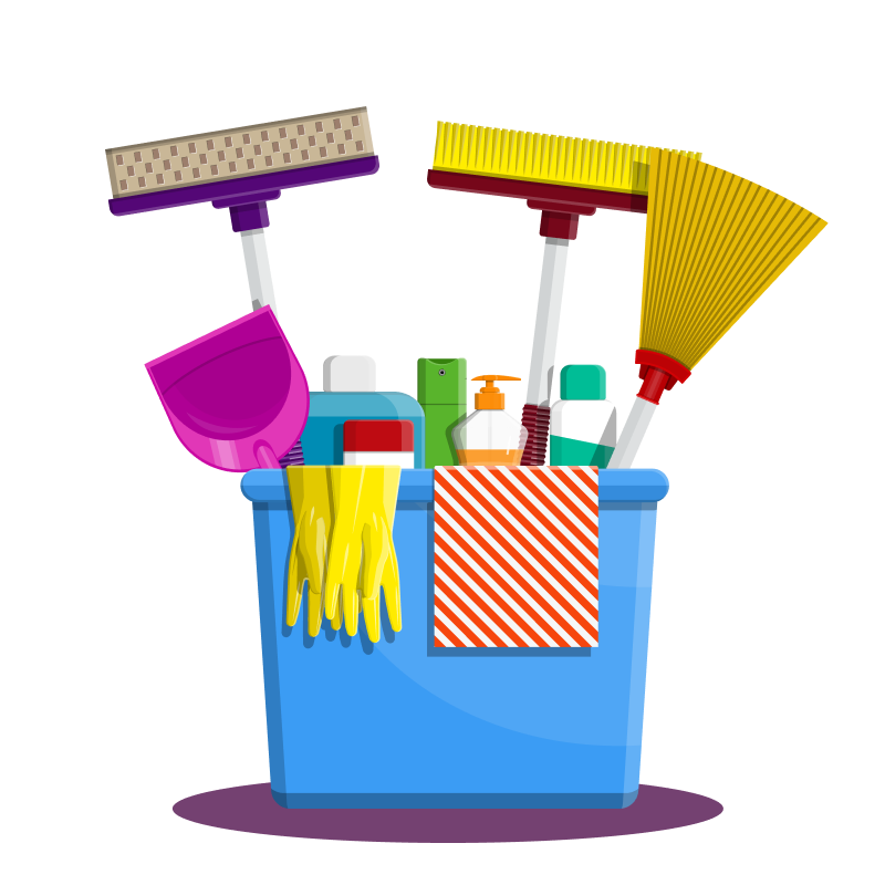 Illustration Putzmittel 